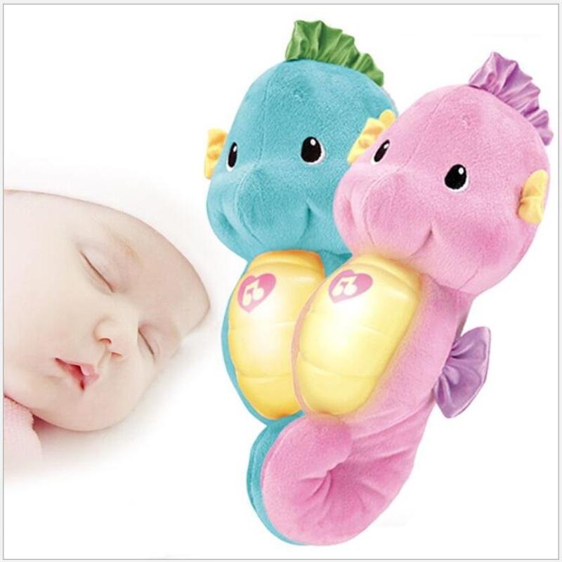 Dễ Thương Cho Bé Đồ Chơi Mềm Mại Sang Trọng Đồ Chơi Búp Bê Làm Dịu Phát Sáng Cá Ngựa Đồ Chơi Trẻ Em Đèn Ngủ Cho Bé Xoa Dịu Nightlight Đồ Chơi Giáo Dục