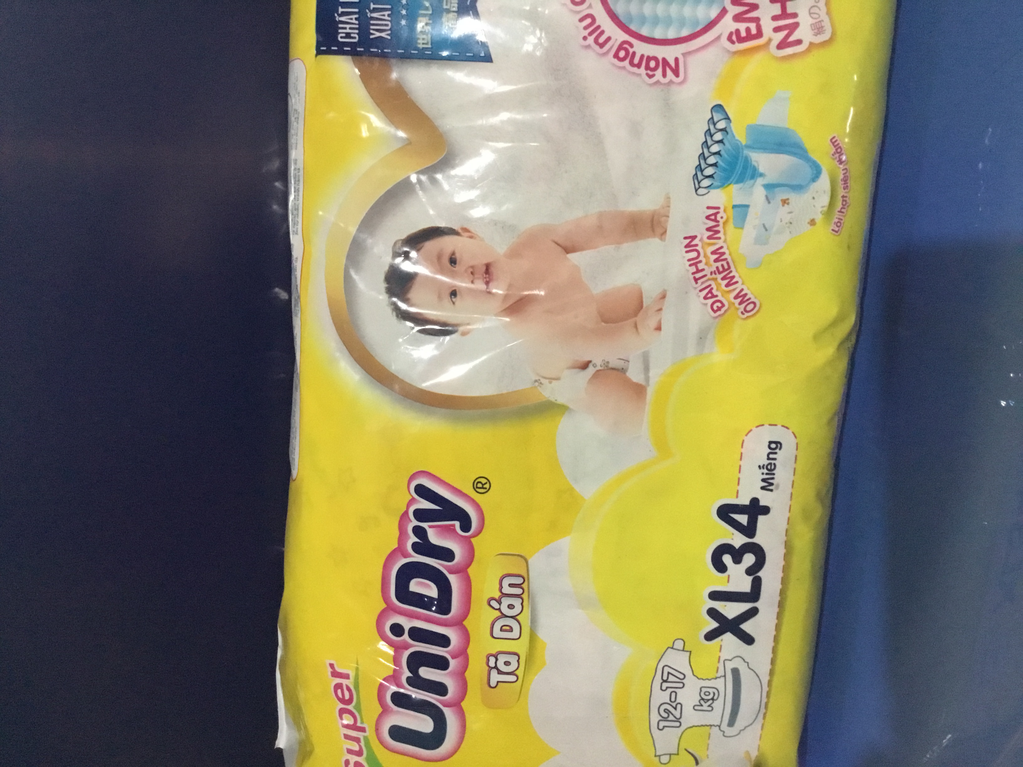 Tã dán Unidry XL38  -Cho bé Từ 12-17kg - Date luôn mới