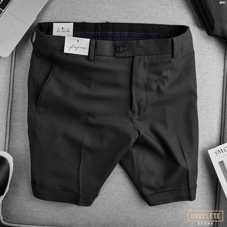 quần short tây nam vải âu