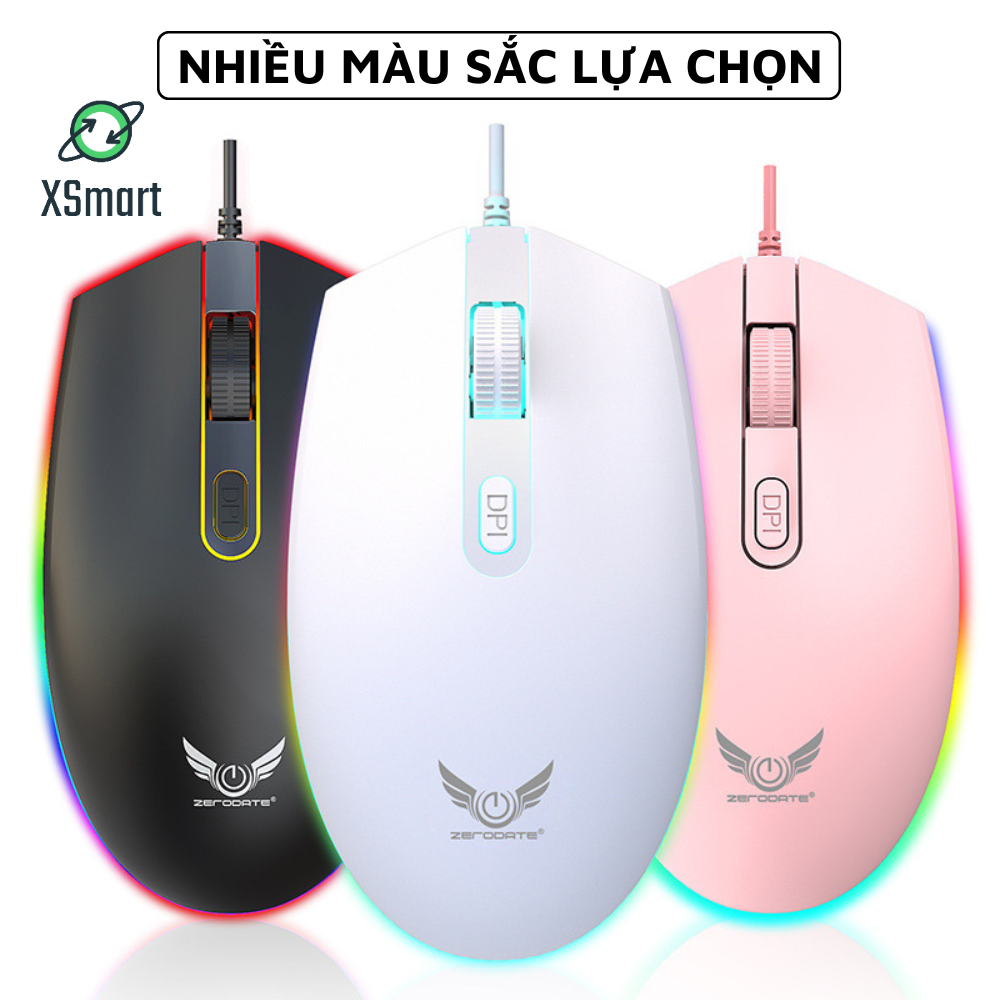 Chuột Máy Tính Gaming Có Dây V6 Zero LED Rgb, Độ Chính Xác Cao cho chơi game và làm việc văn phòng-Hàng Chính Hãng