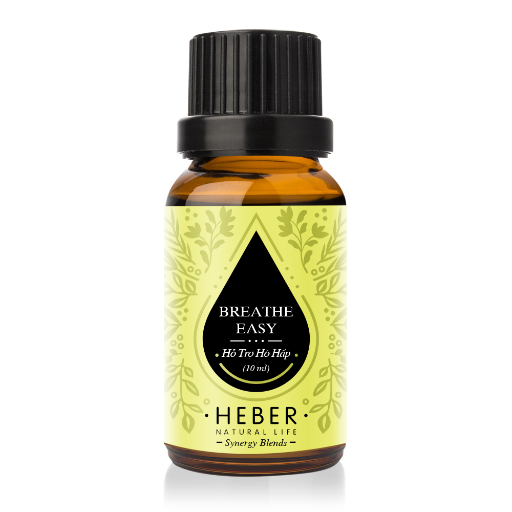 Tinh Dầu Hỗ Trợ Hô Hấp Breathe Easy Blends Essential Oil Heber | 100% Thiên Nhiên Nguyên Chất | Cao Cấp Nhập Khẩu