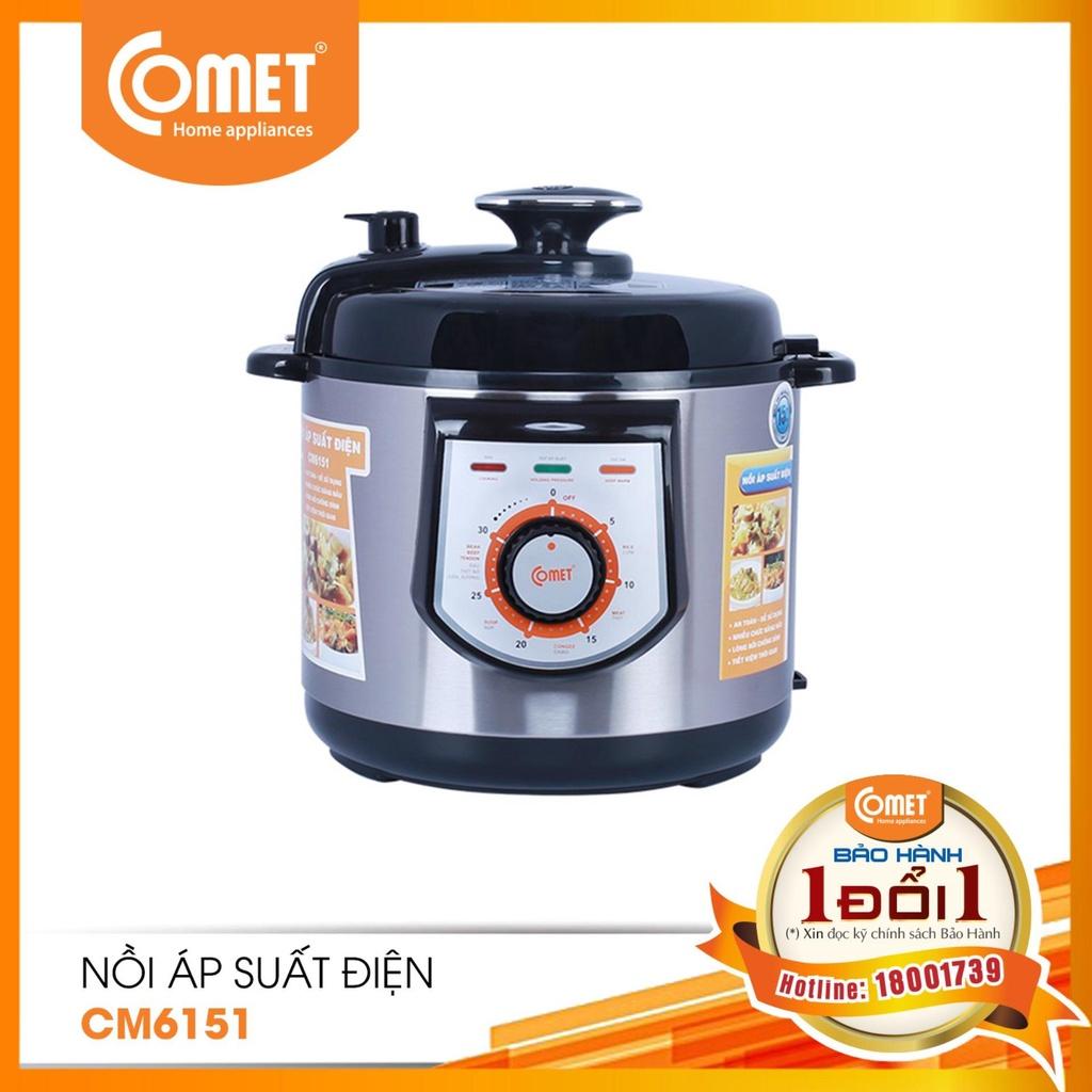 Nồi Áp suất điện Comet - CM6151 - 6L - HÀNG CHÍNH HÃNG