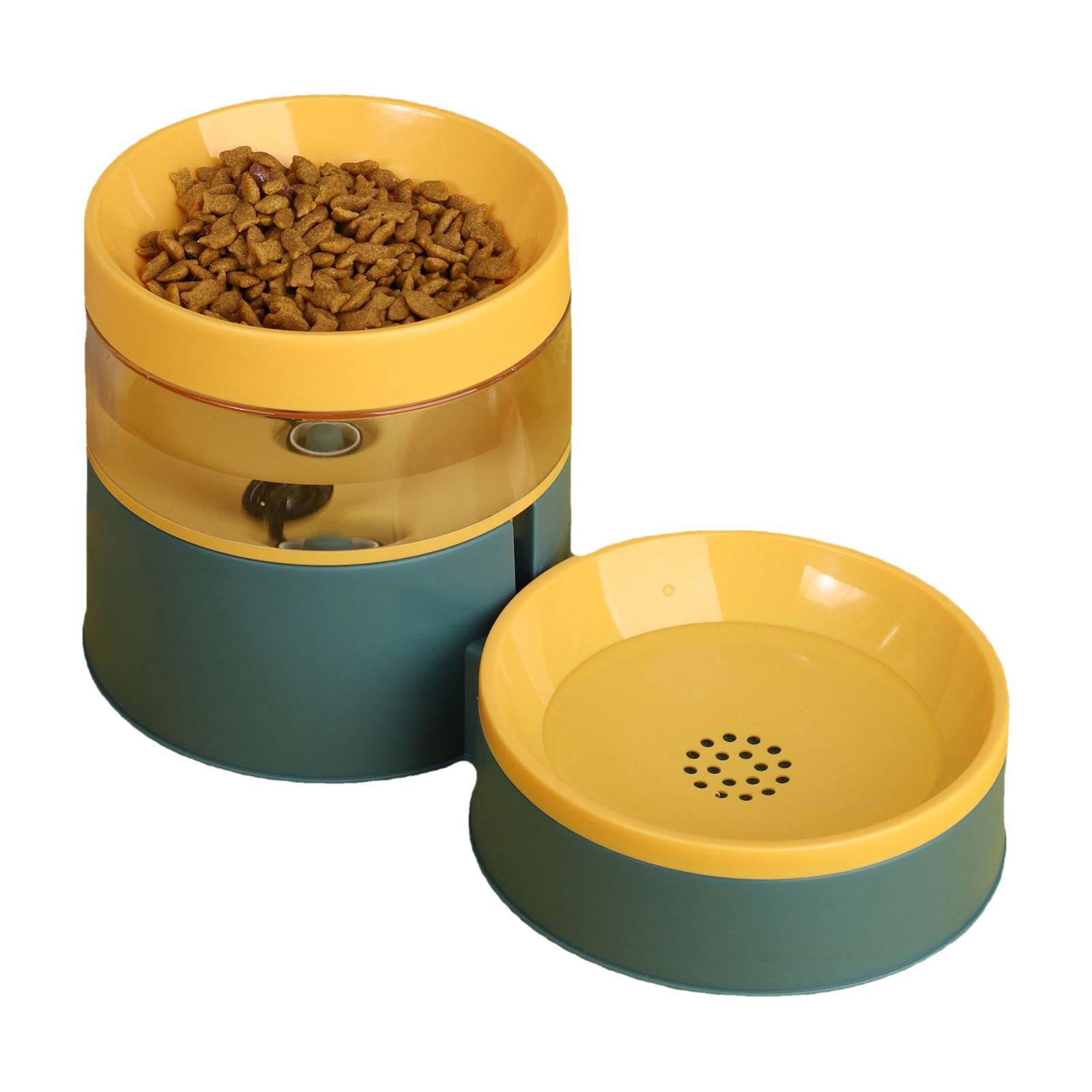 Automatic Pet Feeders Food Bowl Water Feeding Drinking Dish