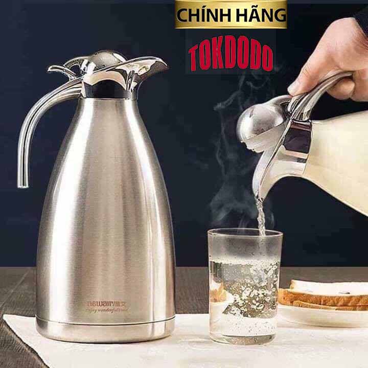 Bình Giữ Nhiệt Mỏ Vịt Nóng Lạnh Ruột Inox 304 Cao Cấp Dung Tích 2L Hàng Hãng