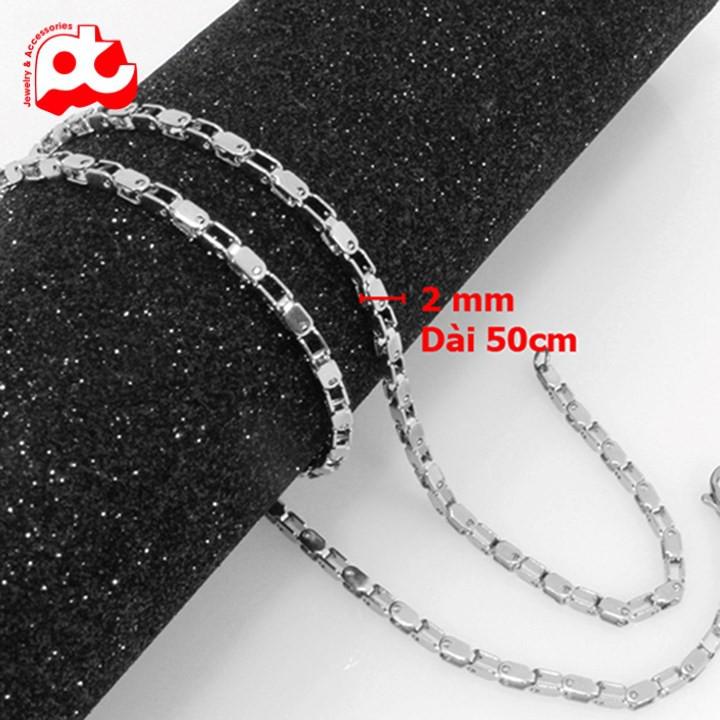 Dây Chuyền Inox Nam 2mm Mắc Xích Đẹp