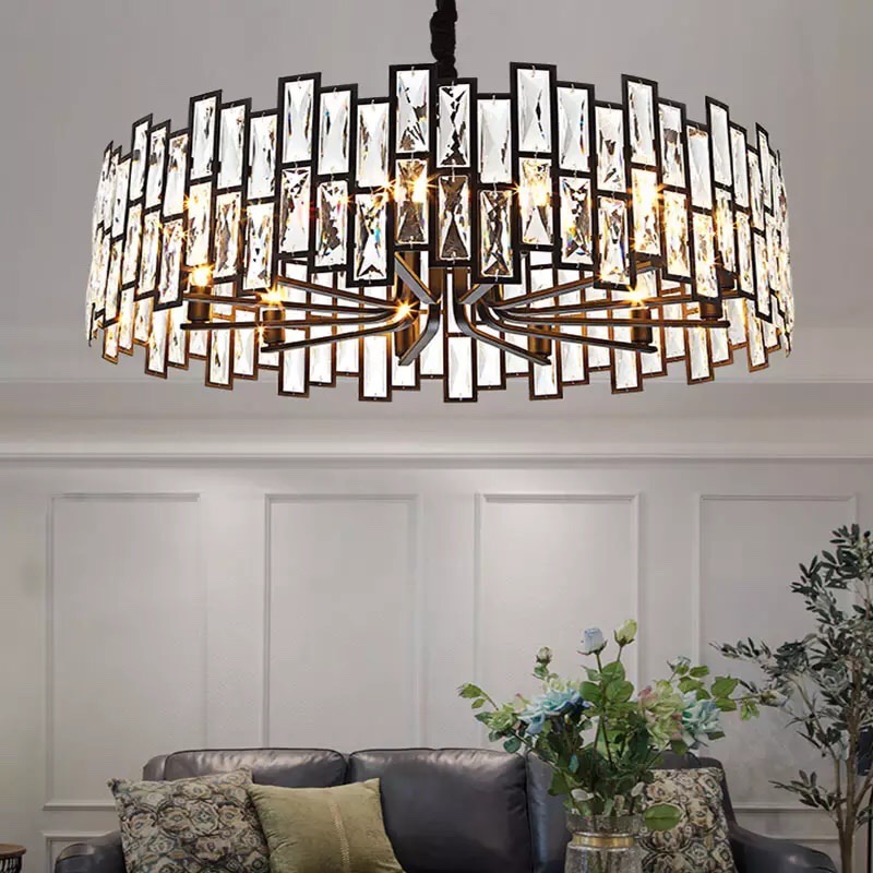 Đèn chùm pha lê cao cấp thiết kế sang trọng trang trí phòng khách, bàn ăn, nhà hàng, quán cafe TH-8144-45