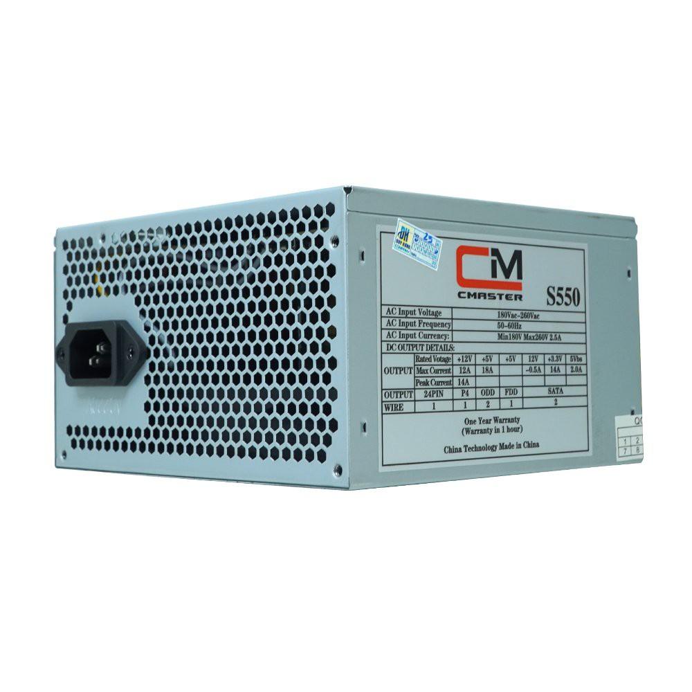 Nguồn máy tính văn phòng Cmaster S550 Fan 12cm NEW + kèm dây nguồn