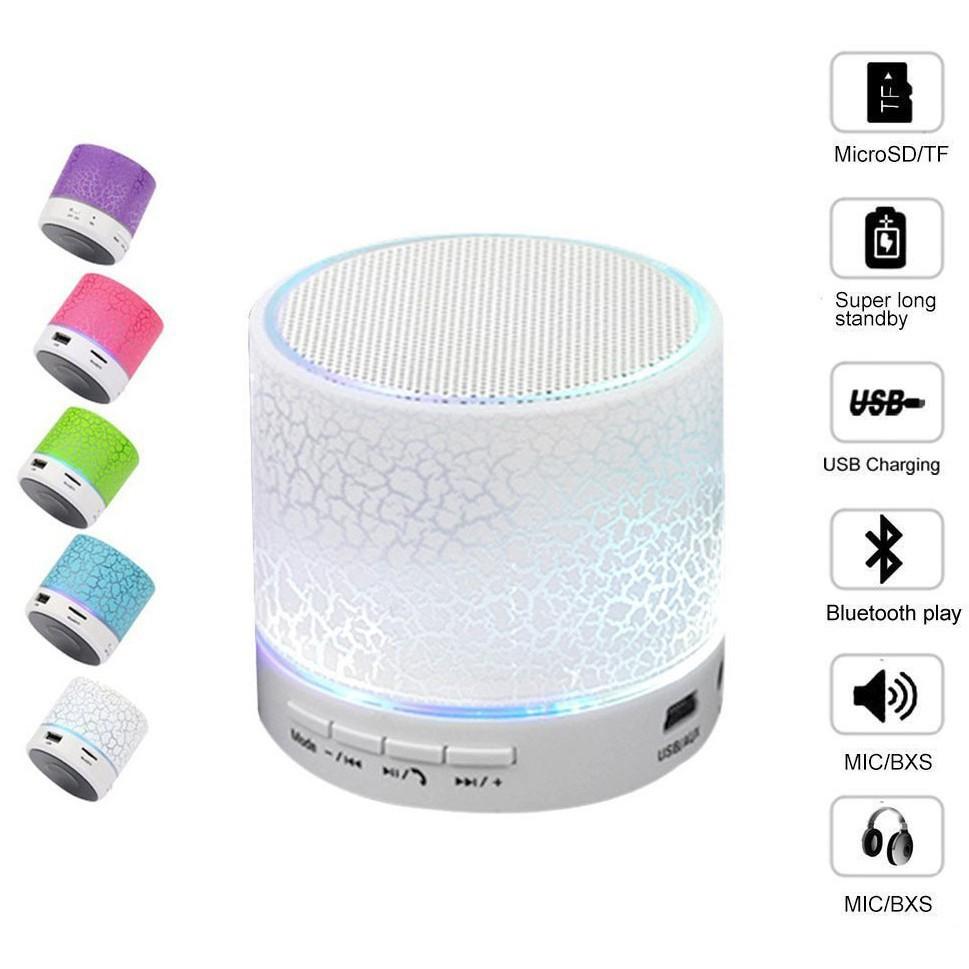 Loa Bluetooth không dây mini có đèn LED cao cấp