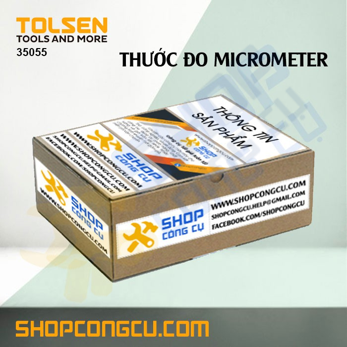 Thước micrometer 25mm Tolsen 35055