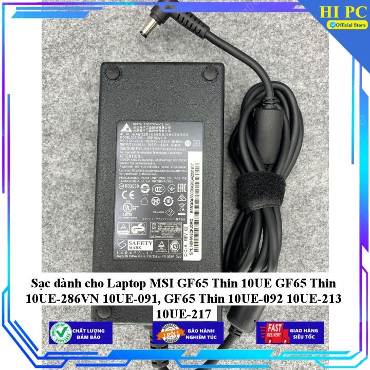 Sạc dành cho Laptop MSI GF65 Thin 10UE GF65 Thin 10UE-286VN 10UE-091 GF65 Thin 10UE-092 10UE-213 10UE-217 - Hàng Nhập Khẩu