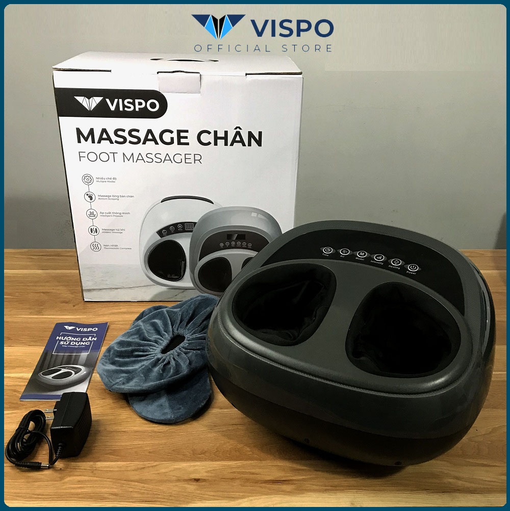 Máy Massage Chân VISPO VP-C21G - Máy Massage Lòng Bàn Chân, Mu Bàn Chân Công Nghê Hiện Đại, Xoa Bóp, Trườm Ấm Thư Giãn, giải tỏa Căng Thằng Mệt Mỏi