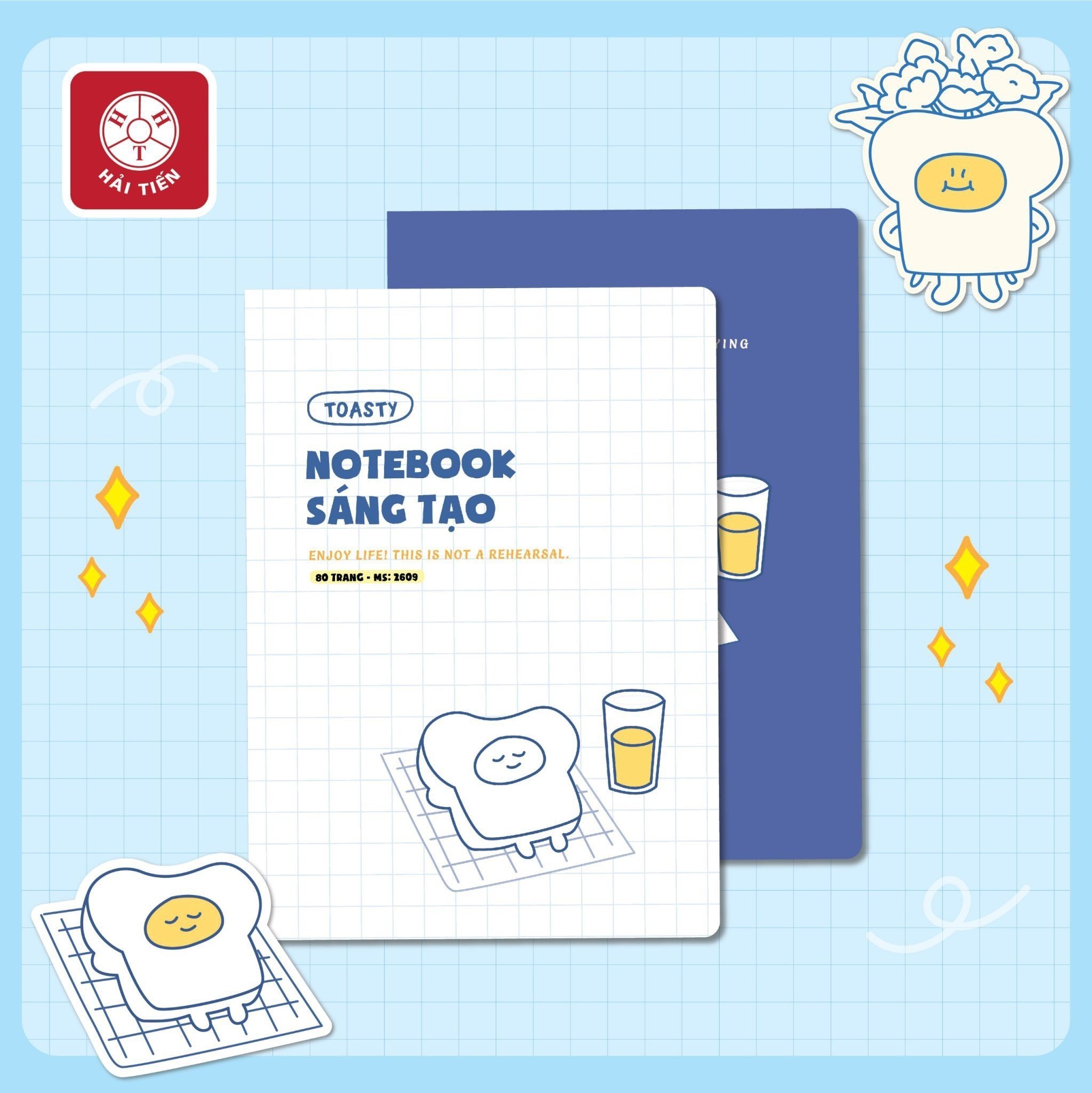 HẢI TIẾN Vở kẻ ngang Sáng tạo (72tr, 80tr, 120tr, 200tr)