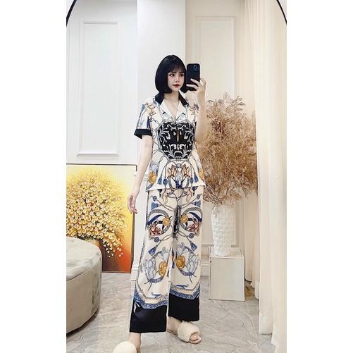 PYJAMA CỘC DÀI HOẠ TIẾT CLC 009 CAO CẤP
