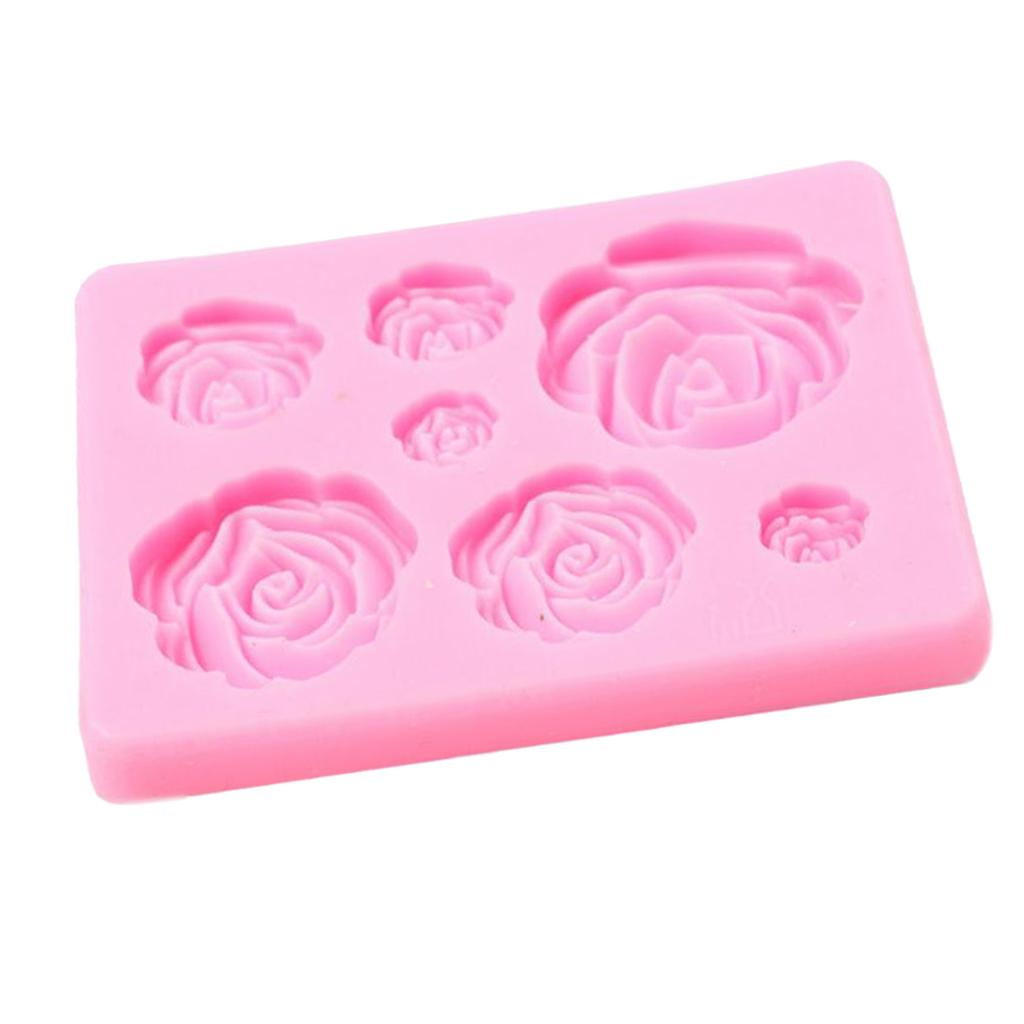 Rose Flower Silicone Mold Mould Sugar Craft Fondant Cake Decorating Baking