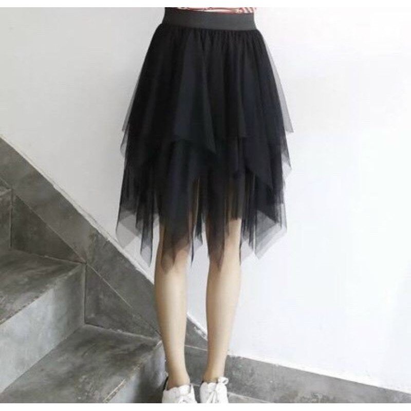 Chân váy tulle dài thiết kế dáng nhọn KIỂU DÁNG  nhiều tầng siêu xinh