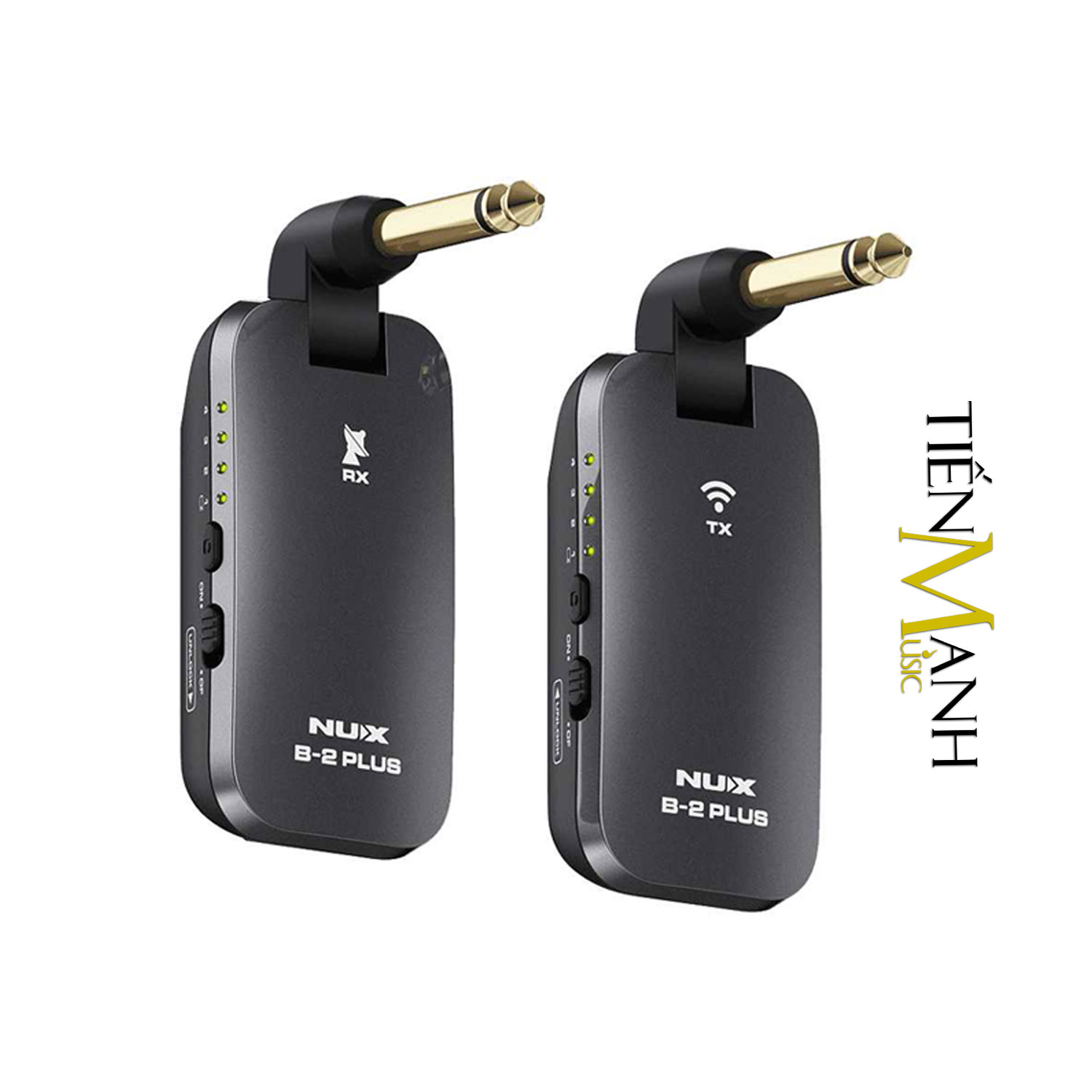 Nux B2 Plus Bộ Thu Phát Tín Hiệu Không Dây 2.4Ghz Wireless System (Dùng cho Đàn Guitar và mọi loại Nhạc Cụ - Pin sạc B-2 Relay) - Kèm Móng Gẩy DreamMaker