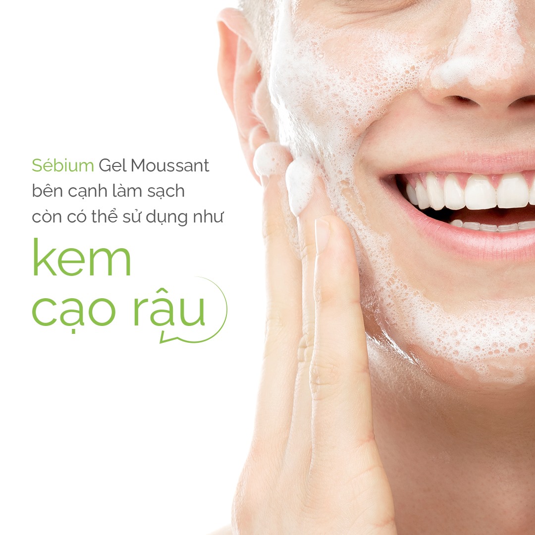 Sửa rữa mặt cho da dầu mụn Bioderma Gel Moussant giúp làm sạch, kiểm soát dầu - OZ Slim Store