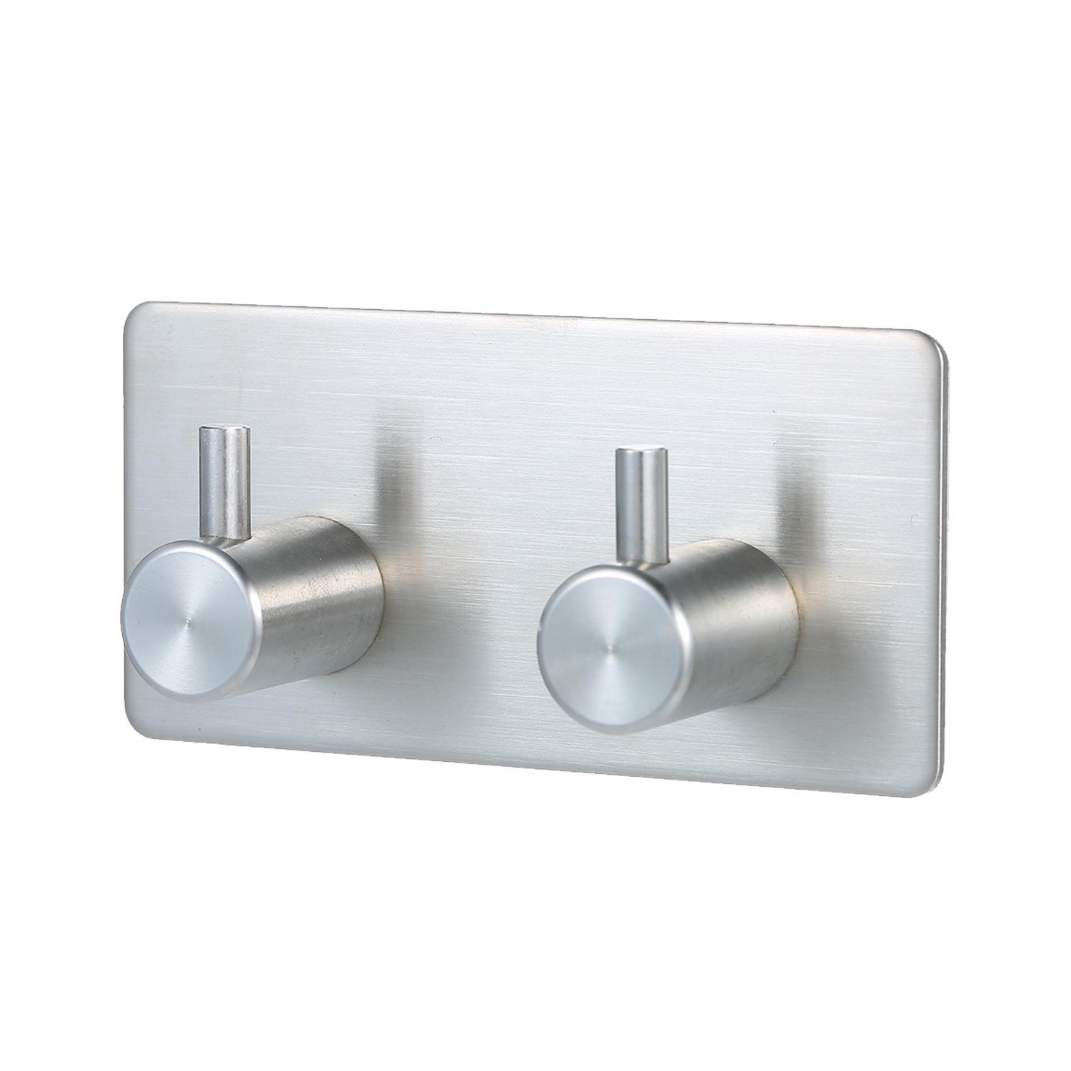 Móc dính bằng thép không gỉ 304, chống thấm nước và chống ăn mòn phù hợp với các bề mặt nhẵn như gạch men, bề mặt kim loại, kính