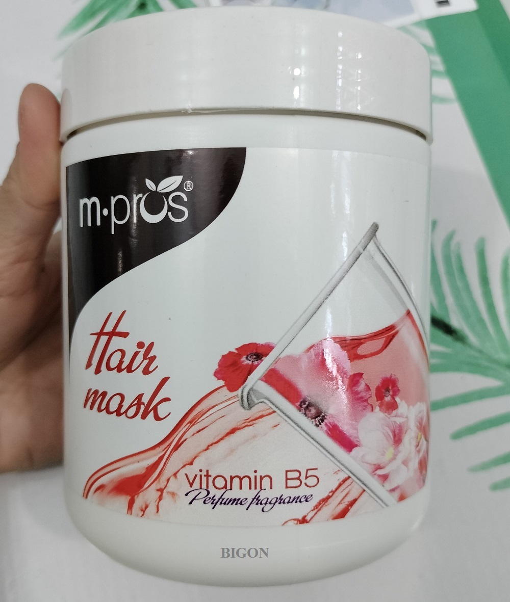 Hấp Dầu Siêu Dưỡng Hương Nước Hoa, Vitamin B5 M.Pros 600g / Mặt Nạ Dưỡng Tóc M.Pros Hair Mask Vitamin B5 600g