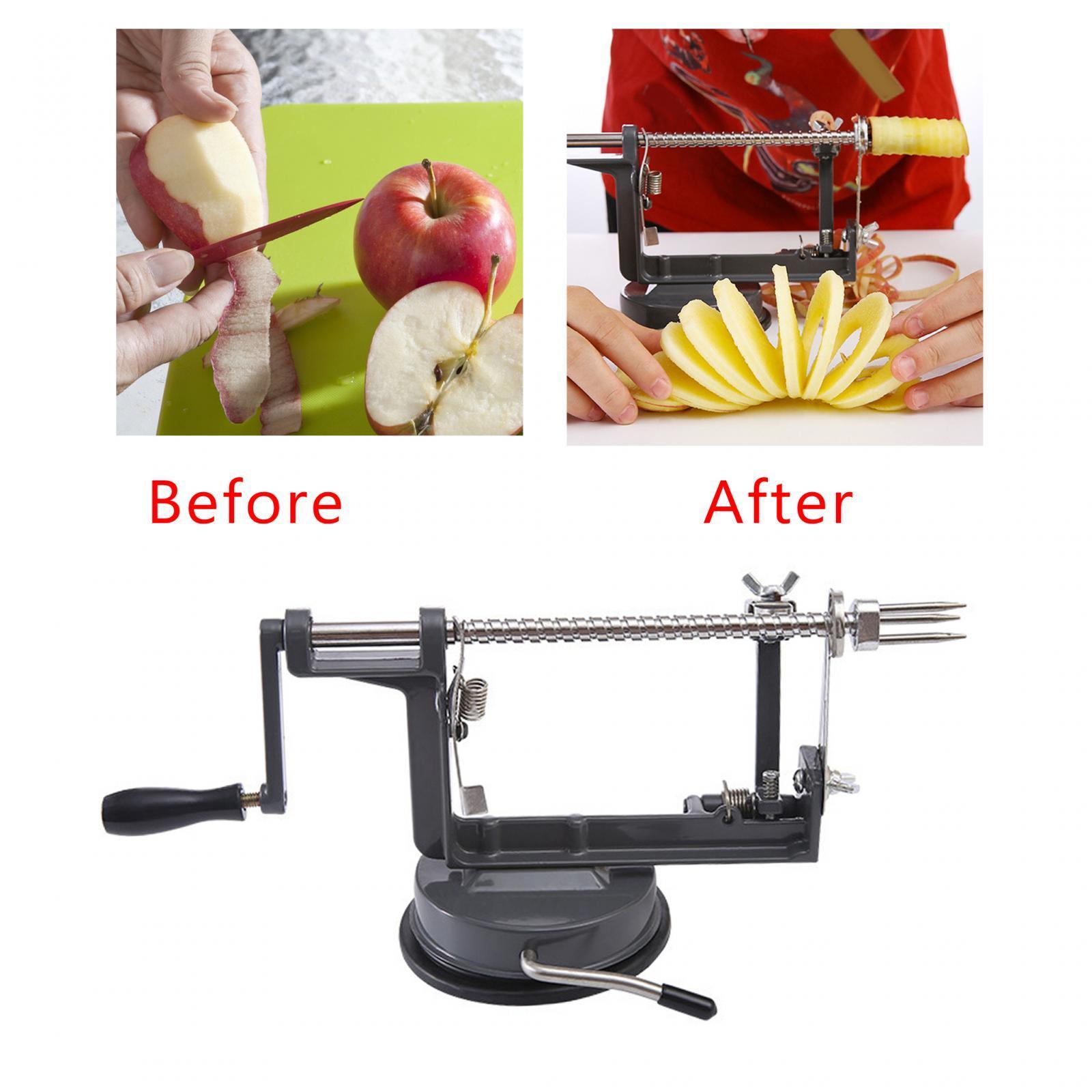 Fruit Peeling, Slicer and Corer Strong Scution Fruit Slicing Machine for Shop