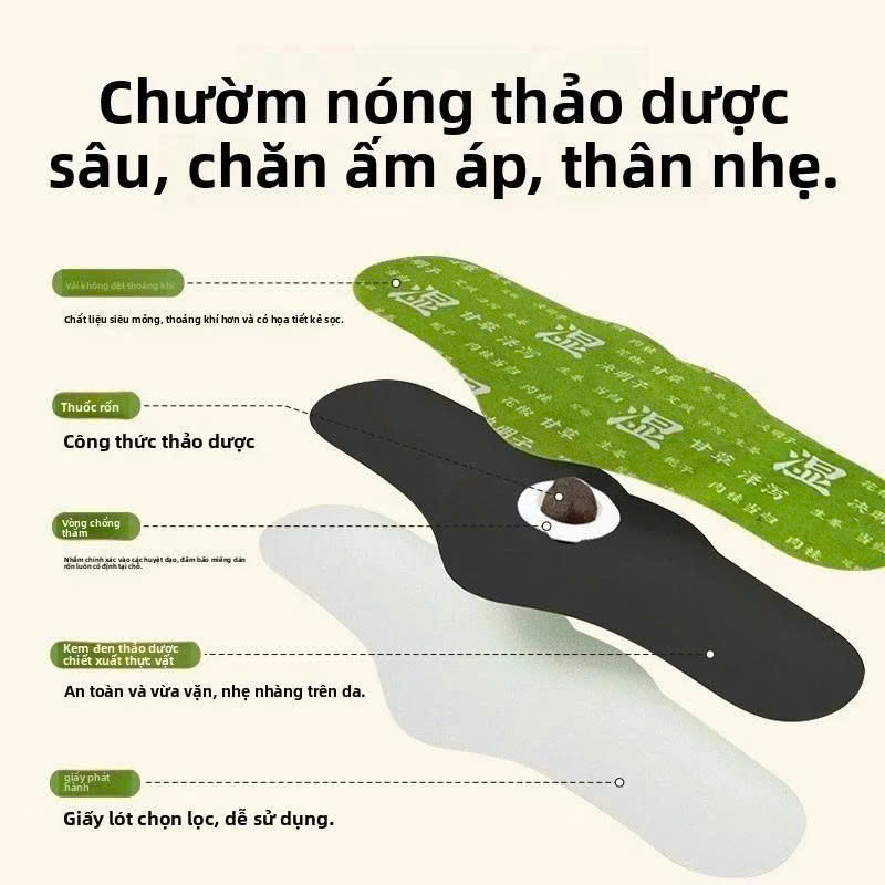 Miếng Dán Ngải Cứu Thảo Mộc Giảm Mỡ Bụng, Giữ Ấm Cơ Thể, Hỗ Trợ Tan Mỡ, Thải Độc, An Toàn Tự Nhiên - HÀNG CHÍNH HÃNG MINIIN
