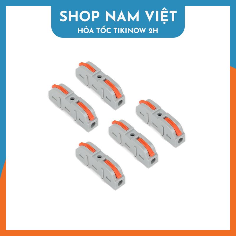 Set 5 Cút Nối Dây Điện Kv774 Pct, Kẹp Nối Dây Điện Nhanh - 1 Vào 1 Ra