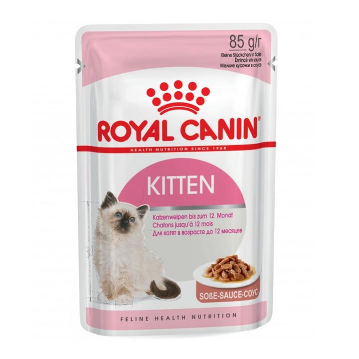 Thức ăn Pate cho mèo con tập ăn Royal Canin Kitten gói 85g