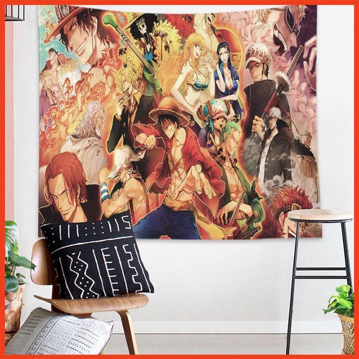 Tranh vải treo tường - Tranh vải decor - Thảm trang trí hình one piece