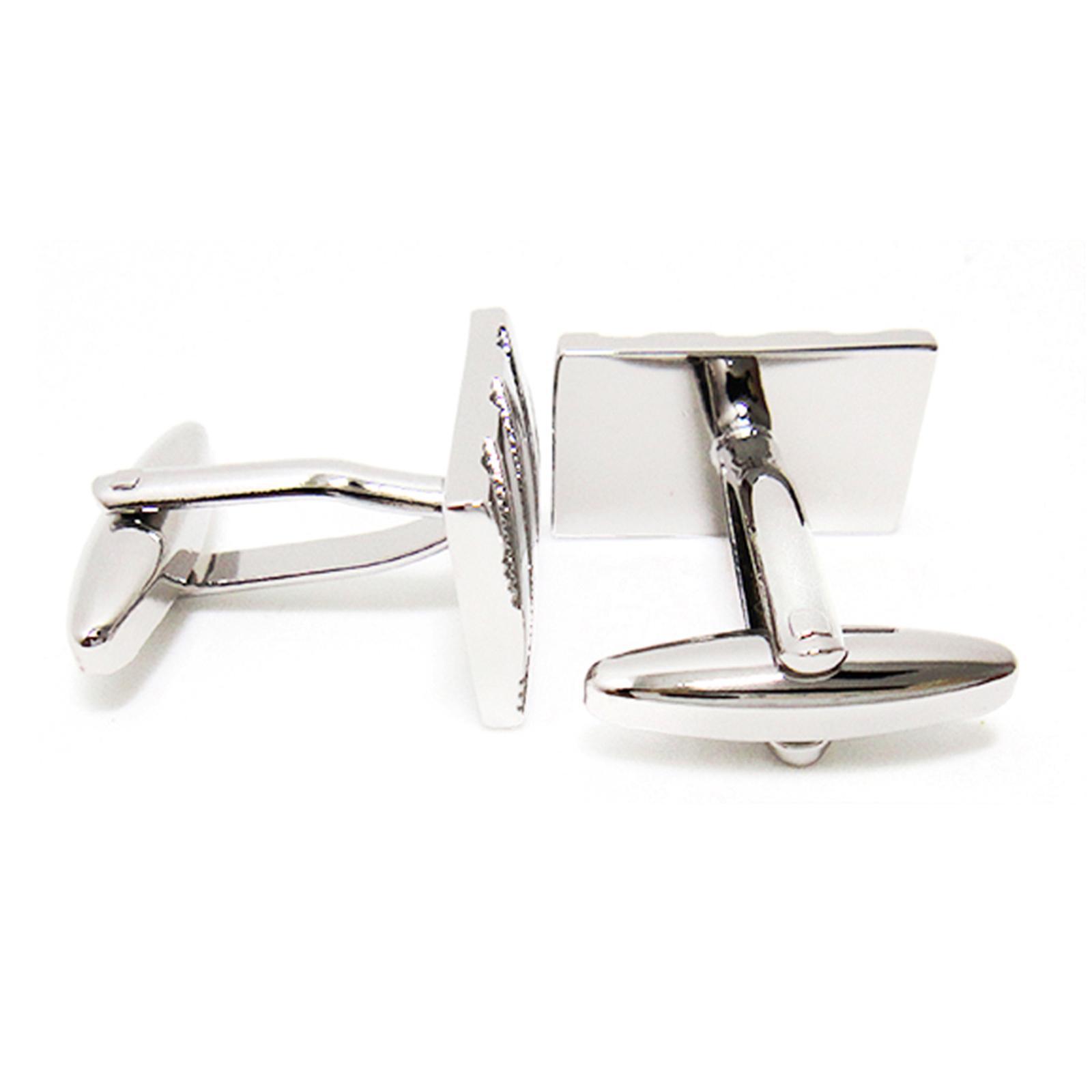 Rectangle Men Cufflinks Stylish for Wedding Anniversary Business