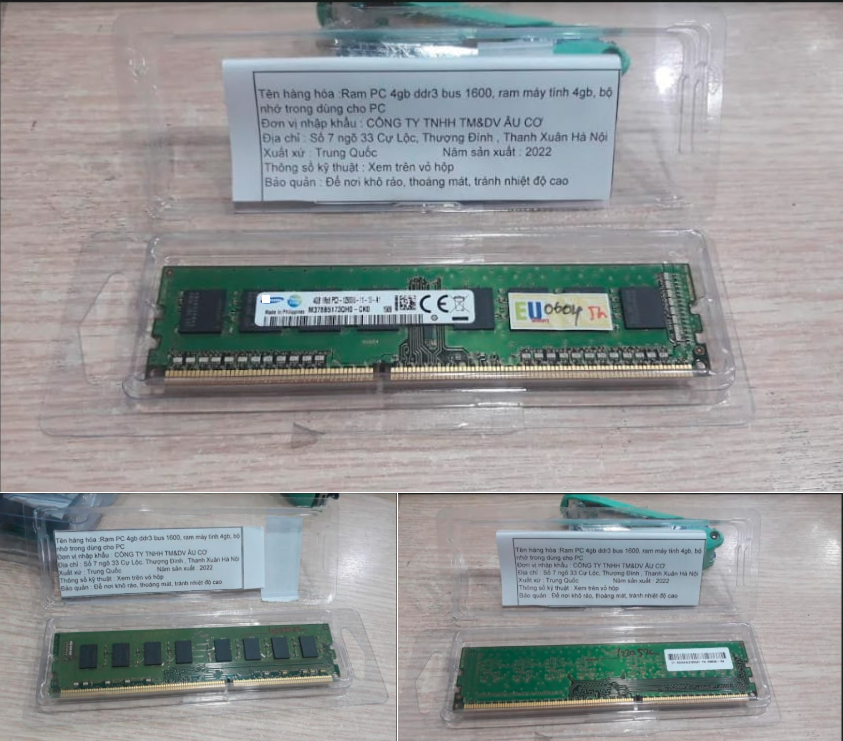 Ram PC 4gb ddr3 bus 1600, ram máy tính 4gb, bộ nhớ trong dùng cho PC