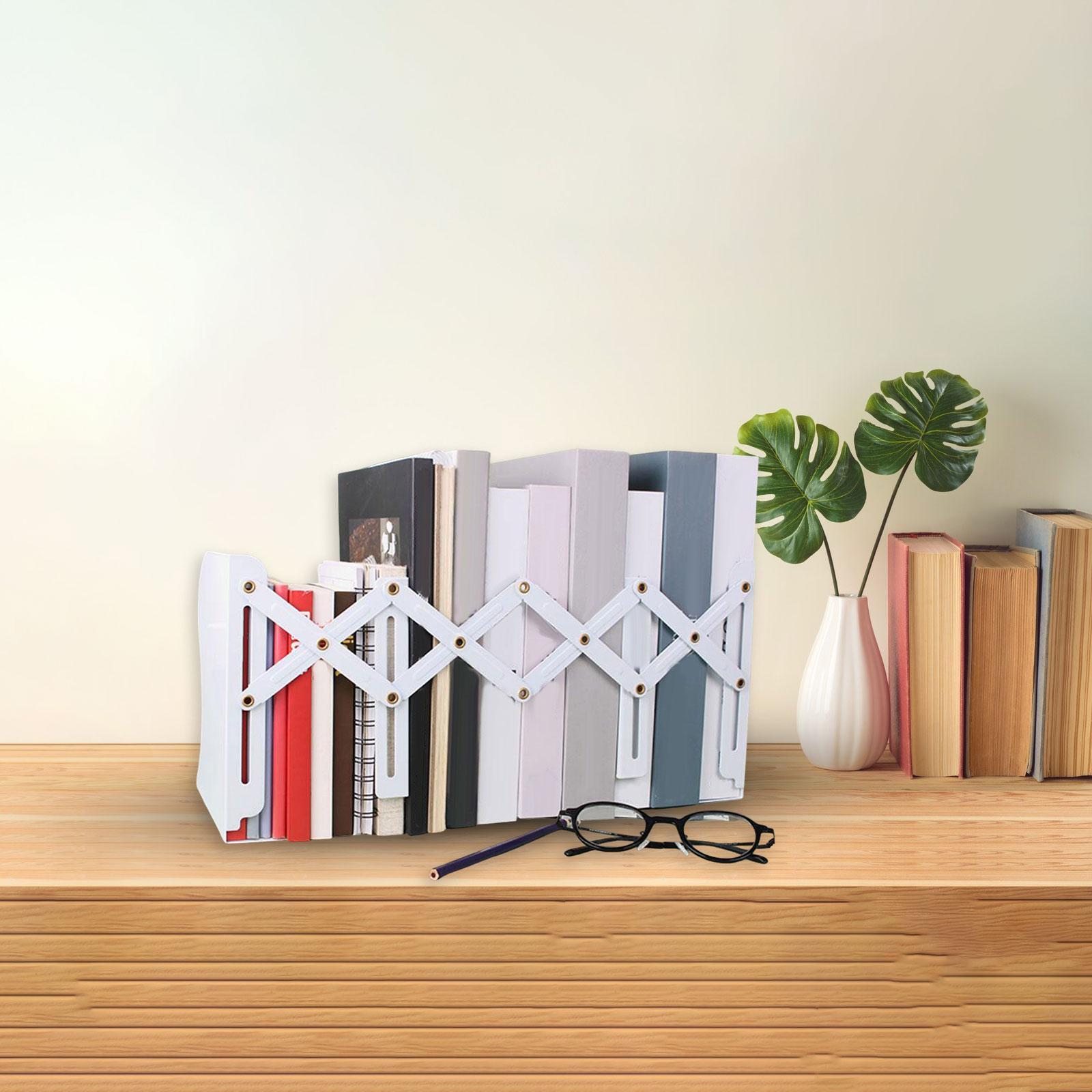 Adjustable Bookend Book Stand Book Binder Holder Magazine Organizer Non Slip