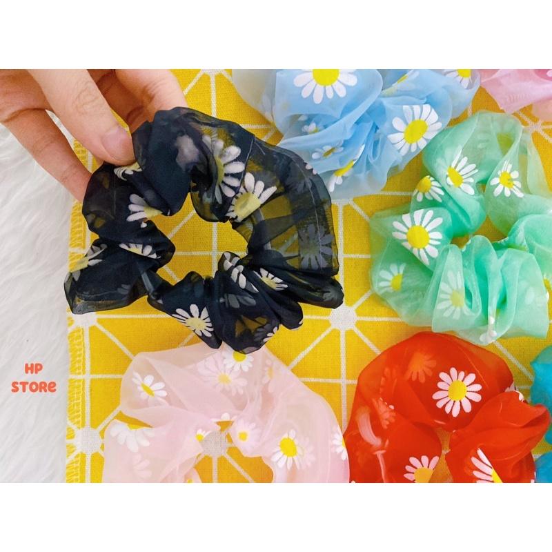 Cột Tóc Hoa Cúc Daisy Vải Voan