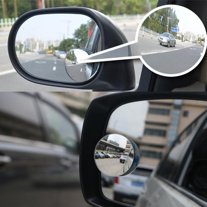 Cặp gương cầu lồi dán kính chiếu hậu ô tô. Hàng cao cấp, có chỉnh góc nhìn.