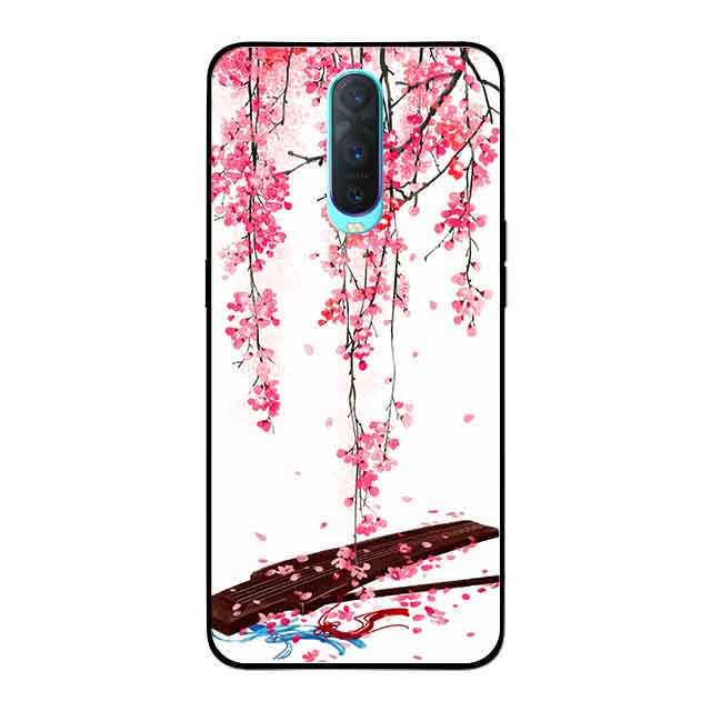 Ốp Lưng in cho Oppo R17 Pro Mẫu Đàn Tranh Hoa Đào - Hàng Chính Hãng