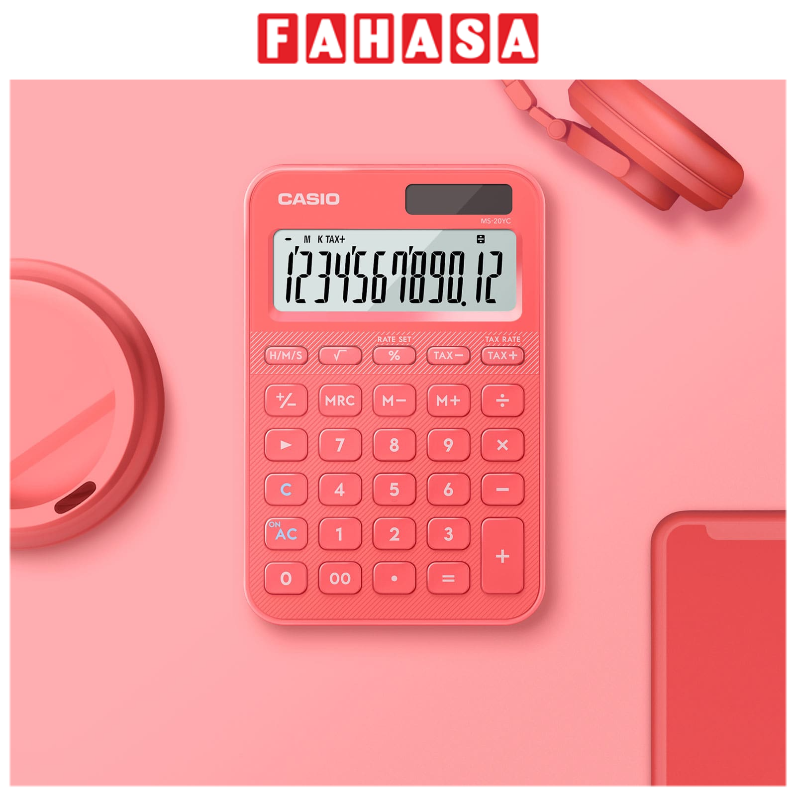 Máy Tính Casio MS-20YC-CL-W-DP - Màu Cam