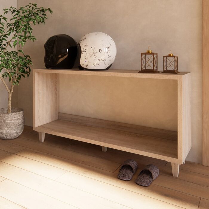 SB Furniture, Looms, Camper Shoe Cabinet, Solid Oak Color, W116xD30xH60 cm.