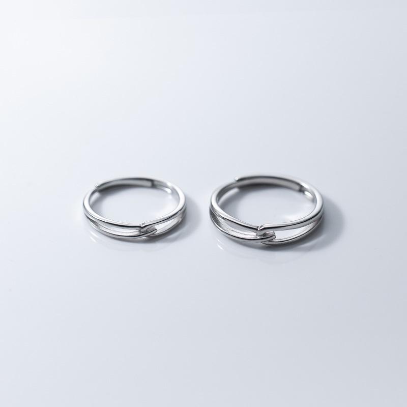 Nhẫn Đôi Bạc Blue Peach Darling ND260