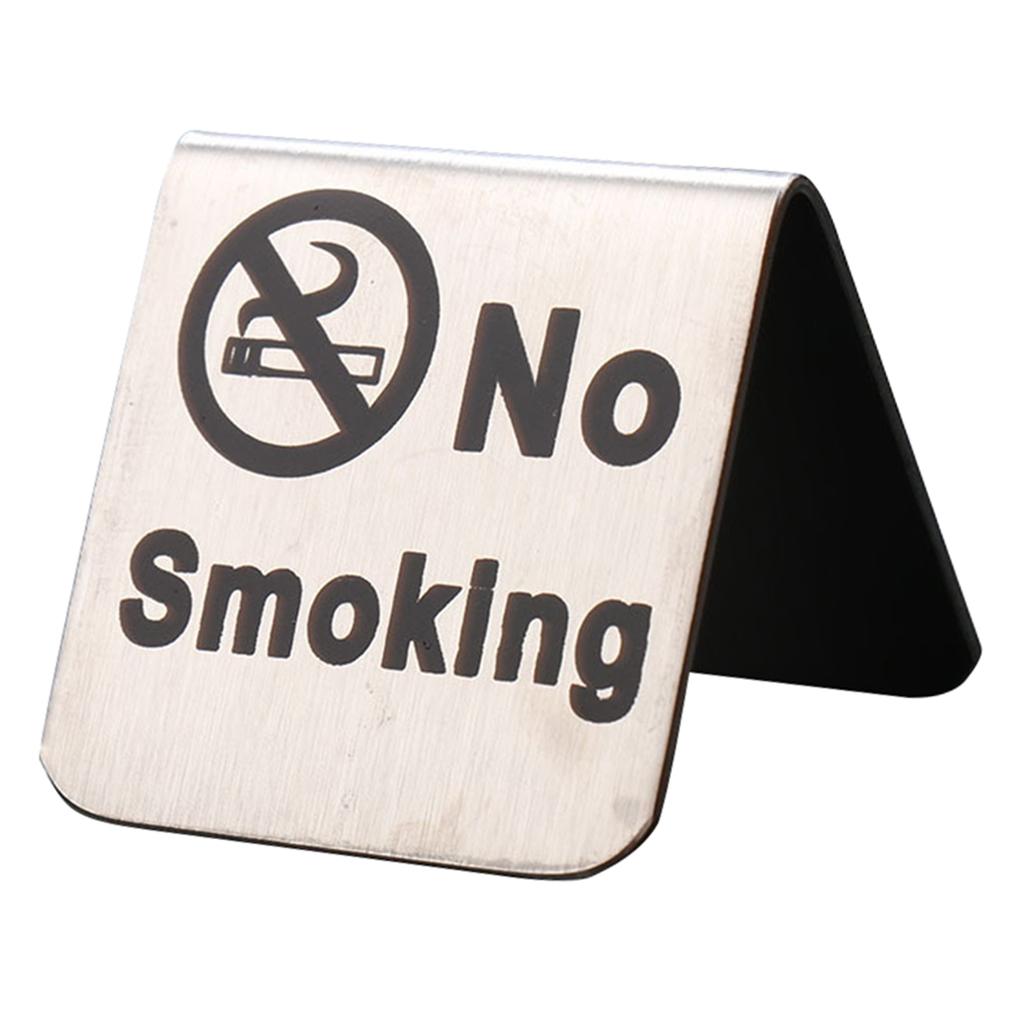 Stainless Steel No Tent Warning Sign Reminder