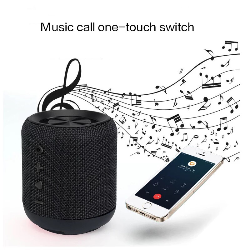 Loa Bluetooth USLION Mini Plus Bản Mở Rộng, chống nước IPX5. Hỗ Trợ Kết Nối Bluetooth 5.0. Thẻ Nhớ- Hàng Chính Hãng