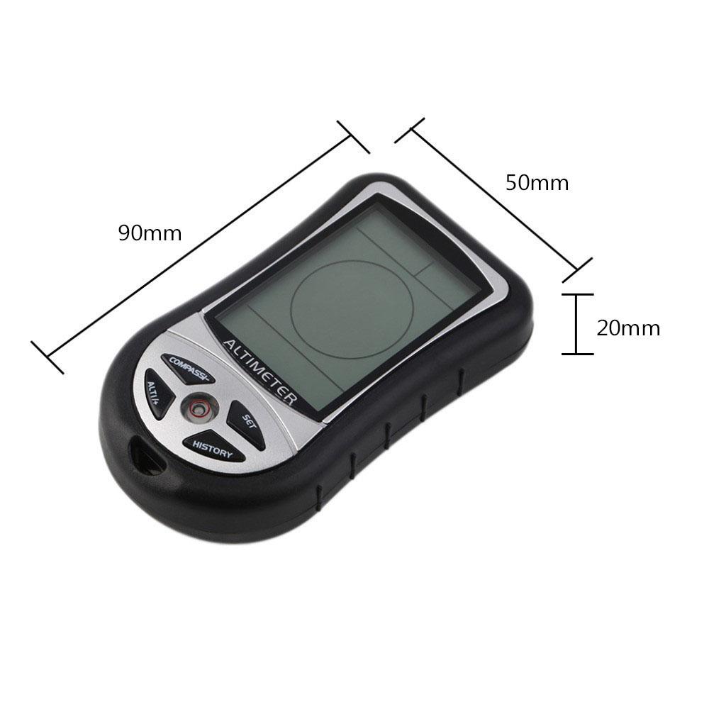 8-in-1 Electronic Altimeter Mini Hand-hold Multi-function Altimeter LCD Altimeter Portable Barometer Thermo-meter