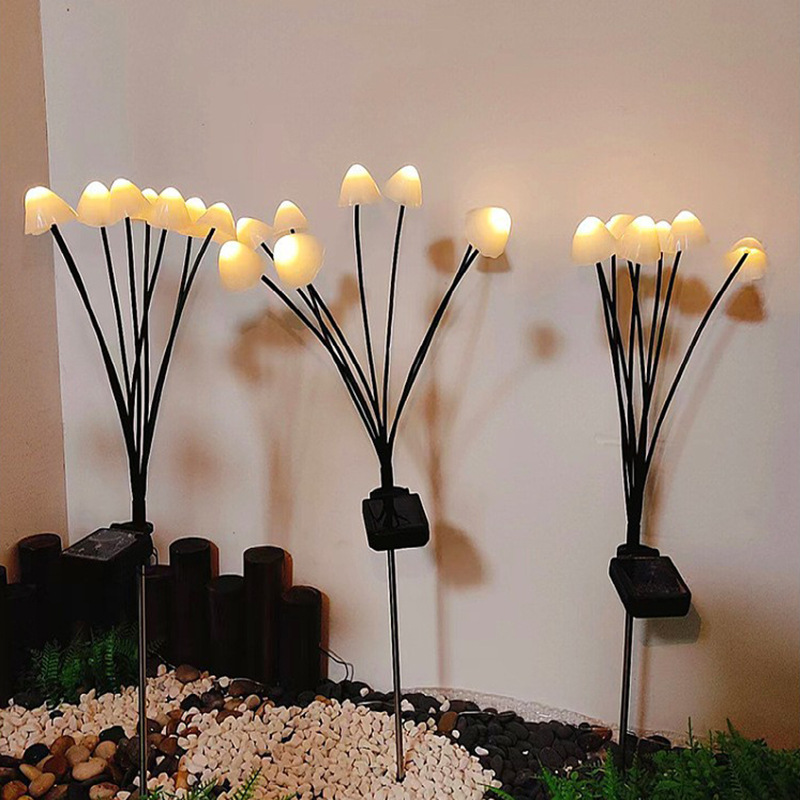 Đèn năng lượng mặt trời trang trí sân vườn hình nấm , đèn trang trí dành cho ngoài trời -K1599