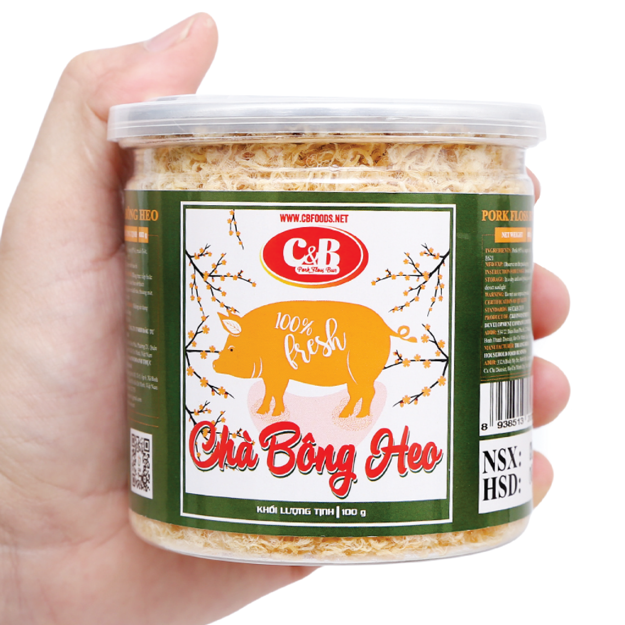 Chà Bông Heo C&B Hộp 100 Gram