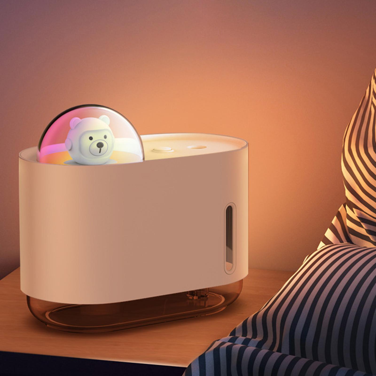 Mini Air Humidifier USB Quiet LED Lamp 300ml for Indoor Table Car