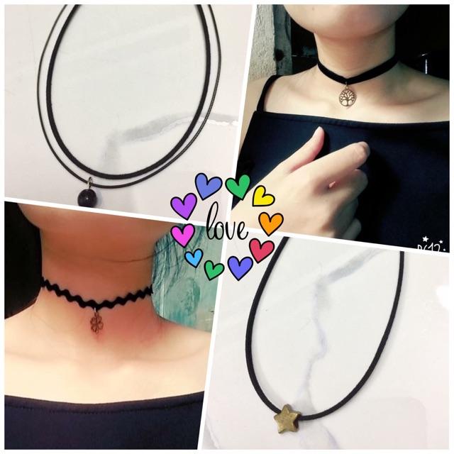 Combo 4 vòng cổ tattoo chocker