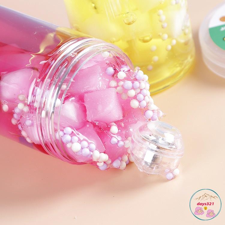 Slime cốm xốp thạch trân châu 7 màu basic slam độc đáo