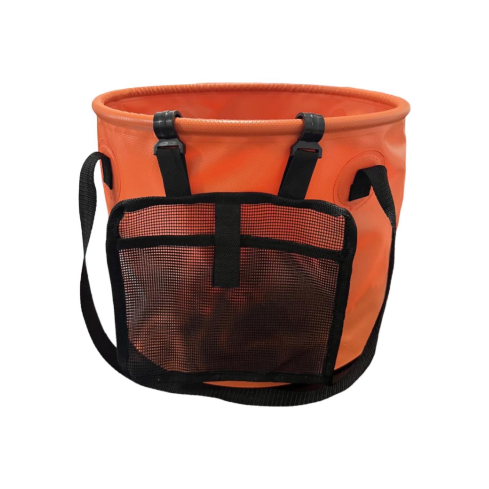 Collapsible Bucket Water Container Basin Pail 28L, Multifunctional Folding Water Storage Bucket, Collapsible Wash Basin for Fishing Travelling