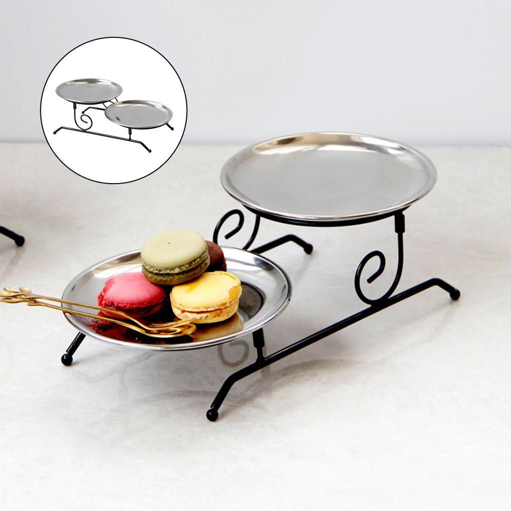 Iron Serving Tray Assemble Vanity Tray Home Decor for Cake Cookie Display