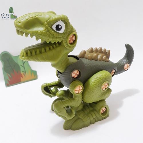 Đồ chơi khủng long lắp ráp, có vít đi kèm, set 4 khủng long đồ chơi vô cùng thú vị cho bé sáng tạo và phát triển iq