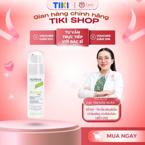 Serum kiềm dầu giảm mụn Noreva actipur peel Concentrated Serum 30mL