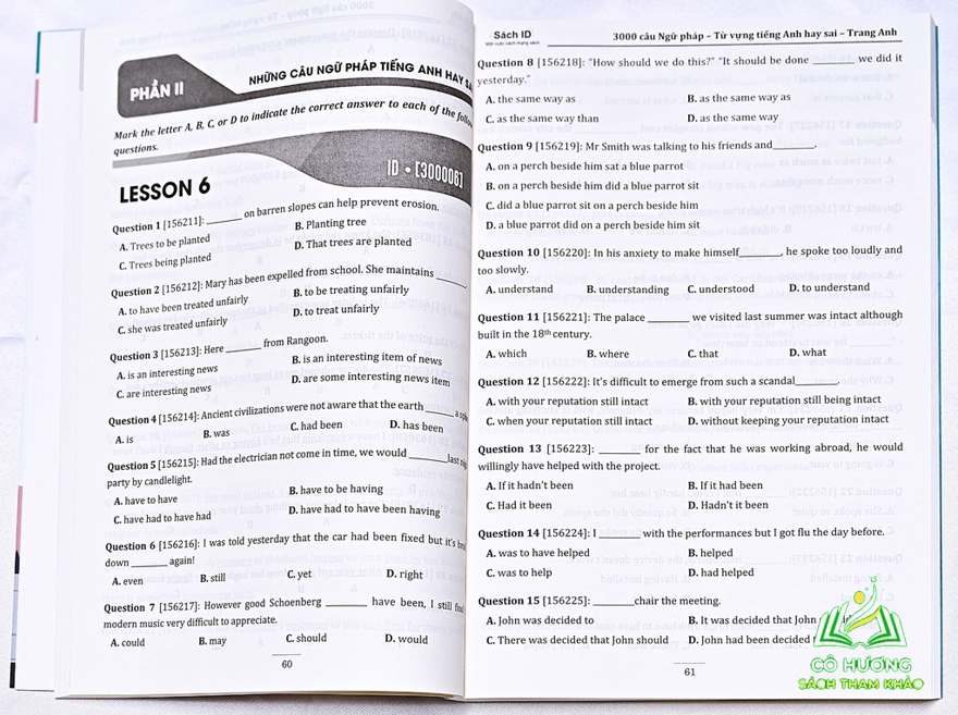 Sách luyện thi THPT QG môn Tiếng Anh: 3000 câu ngữ pháp và từ vựng hay sai